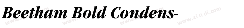 Beetham Bold Condens字体转换